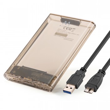 Ewent EW7069 Caja externa para unidad de estado sólido (SSD) Transparente 2.5"