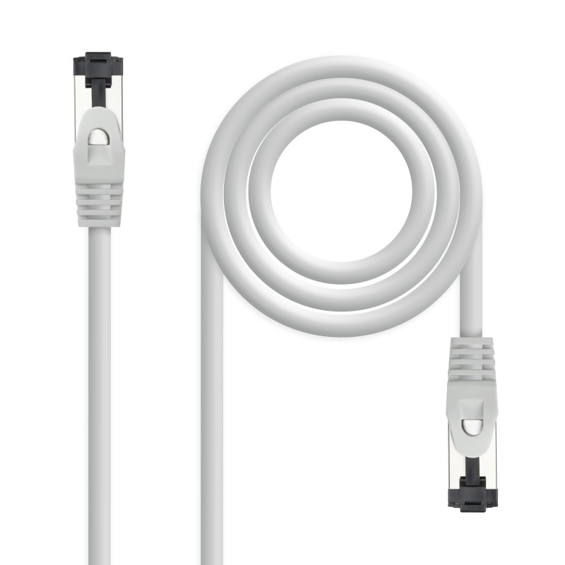 Nanocable Cable de Red Latiguillo Cat.8.1 2GHz LSZH SSTP AWG26, Gris, 2 m 10.20.2002