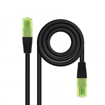 Nanocable Cable de Red Latiguillo RJ45 CAT.6 UTP AWG26 CCA, Negro, 2 m 10.20.1402-BK