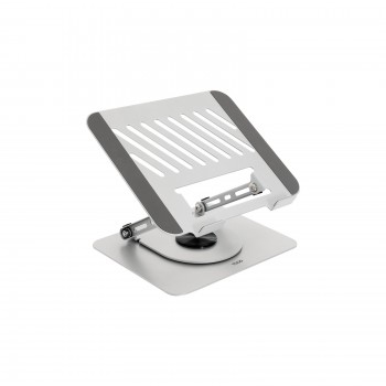 TooQ Soporte Elevador con rotación 360° y ajustable, para dispositivos de 11”-17”, Color Plata PH-DAFNE-S