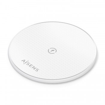AISENS Cargador Inalambrico USB-C 15W Para Movil, Blanco ASCH-15W1WC057-W