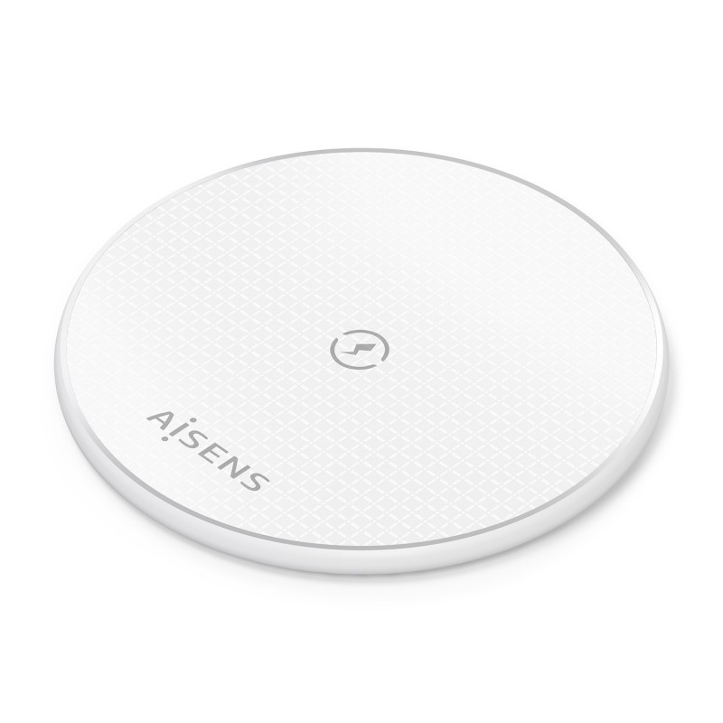 AISENS Cargador Inalambrico USB-C 15W Para Movil, Blanco ASCH-15W1WC057-W