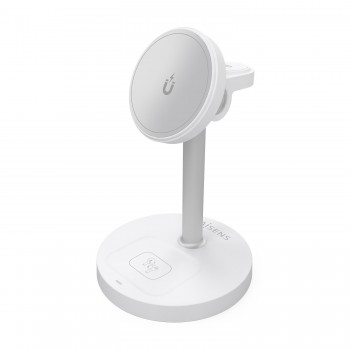 AISENS Cargador Inalambrico USB-C 3 en 1 De 15W Para Movil, Apple Watch, Auriculares Con Estuche De  ASCH-15W3WC065-W