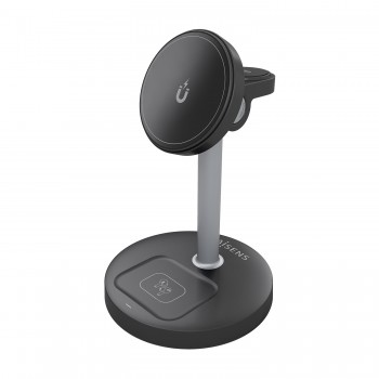 AISENS Cargador Inalambrico USB-C 4 en 1 De 15W Para Movil, Apple Watch, Auriculares Con Estuche De  ASCH-15W3WC066-BK