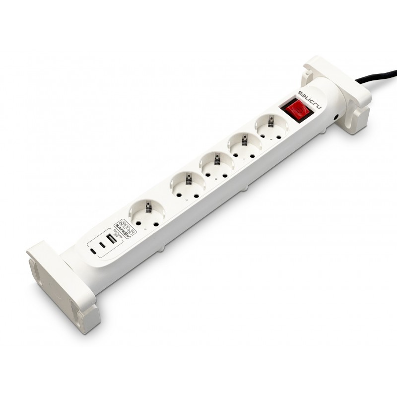 Salicru SPS SAFE 5S+ Blanco 5 salidas AC 230 V 1,4 m 680DA000003