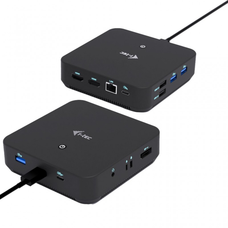 i-tec USB-C DP Dual HDMI Docking Station with Power Delivery 100 W C31TRIPLEVIDEODPPRO