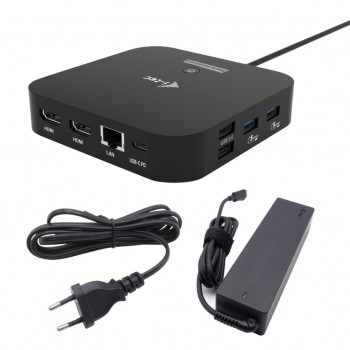 i-tec USB-C Dual HDMI Docking Station with Power Delivery 100 W + Universal Charger 100W C31DUALHDMIDPD100