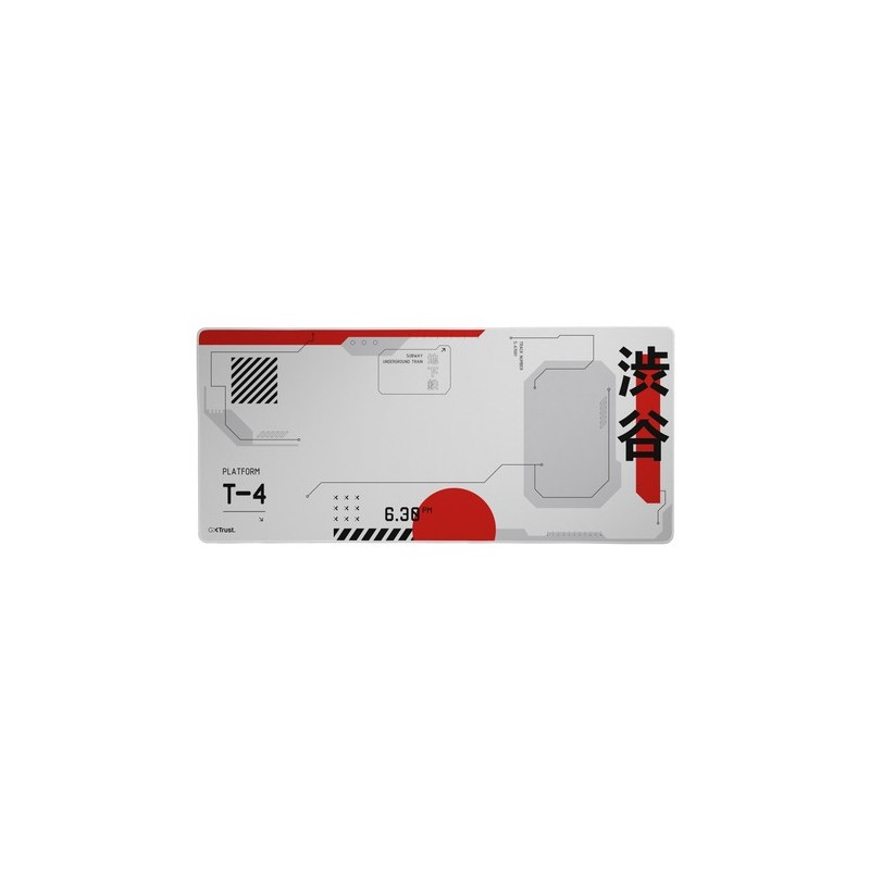 Trust GXT 759 XXL Alfombrilla de ratón para juegos Negro, Gris, Rojo, Blanco TRUSTGAMING25717