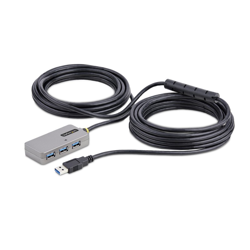 StarTech.com U01043-USB-EXTENDER hub de interfaz USB 3.2 Gen 1 (3.1 Gen 1) Type-A 5000 Mbit s Negro,