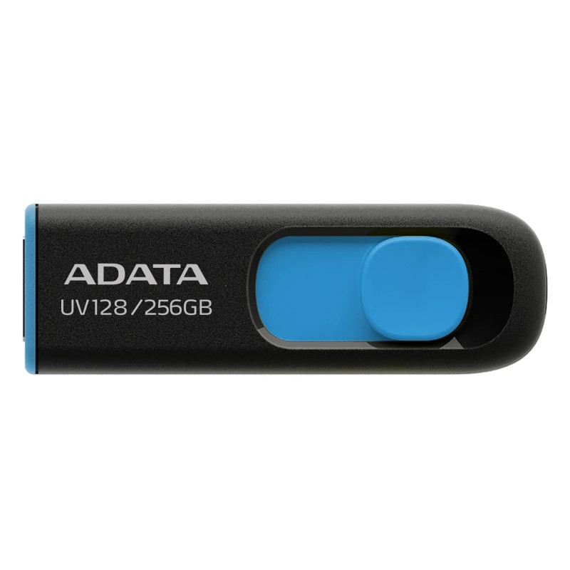 ADATA UV128 256GB - USB Type-A - Negro, Azul AUV128-256G-RBE