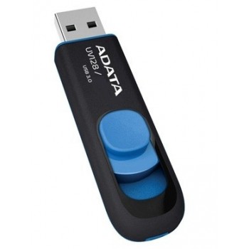 ADATA DashDrive UV128 32GB 32GB - USB Type-A - Negro, Azul AUV128-32G-RBE