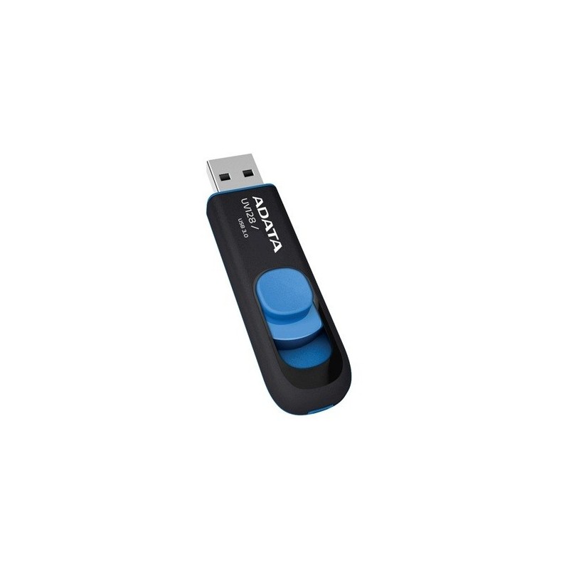 ADATA 64GB DashDrive UV128 64GB - USB Type-A - Negro, Azul AUV128-64G-RBE