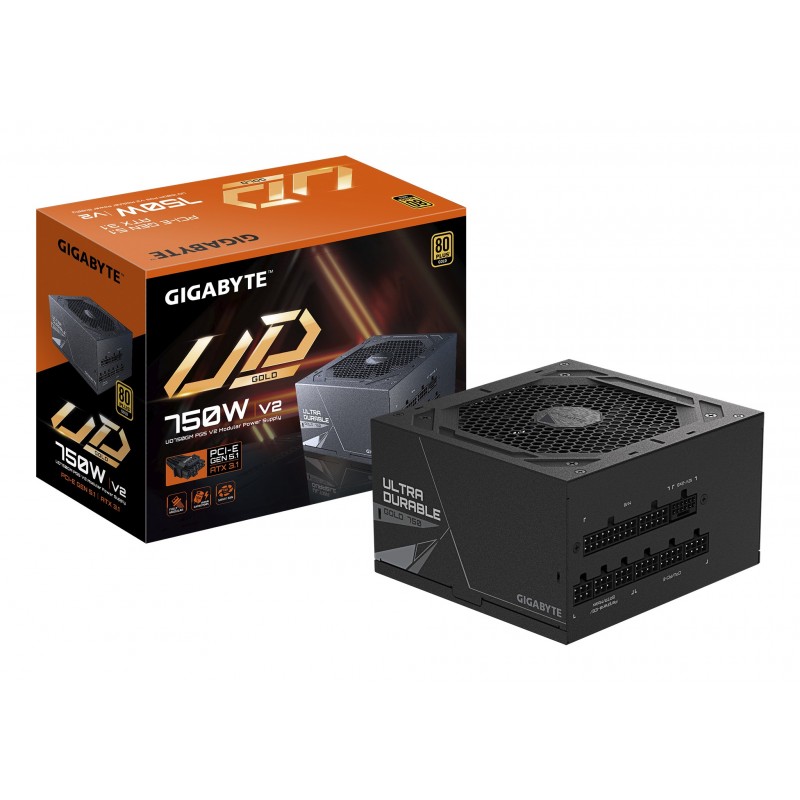 GIGABYTE UD750GM PG5 V2  – PCIe Gen 5. 80 PLUS Gold 750W 28200-U75GB-1CEUR