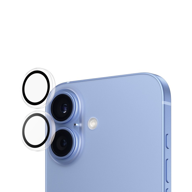 PanzerGlass ® Hoops® Camera Lens Protector Transparent iPhone 16 | 16 Plus Protector de pantalla App 1285