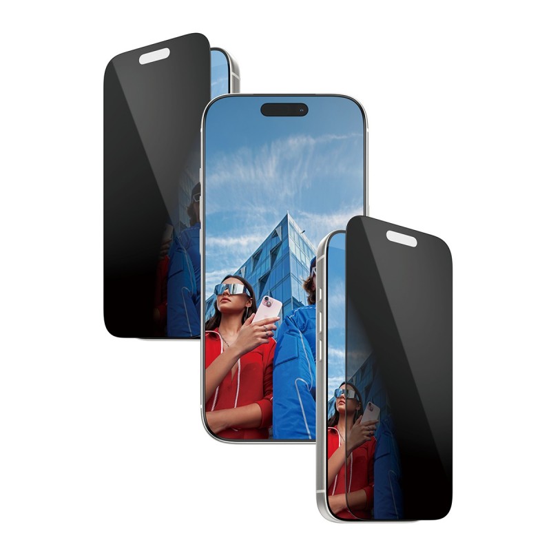 PanzerGlass ® 2-Way Privacy Screen Protector iPhone 17 | iPhone 16 Pro | Ultra-Wide Fit w. EasyAlign PG93414
