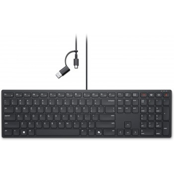 Teclado de colaboración silencioso con cable Dell Pro – KB525C – Español (QWERTY) KB525C-SP-EMEA