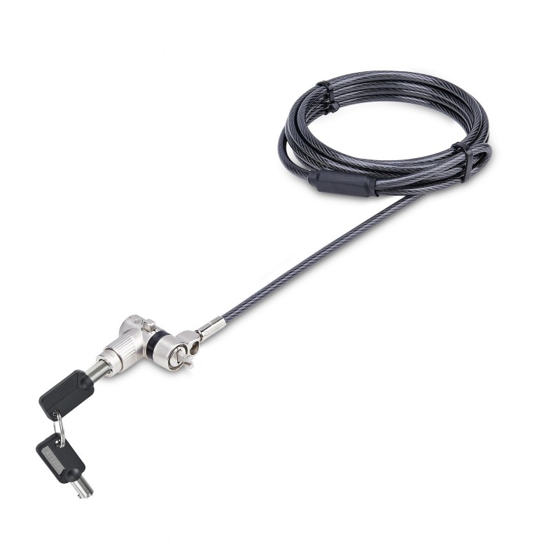 StarTech.com Cable de 2m Universal de Seguridad para Ordenador Portátil - Cable de Bloqueo Compatibl UNIVK-LAPTOP-LOCK
