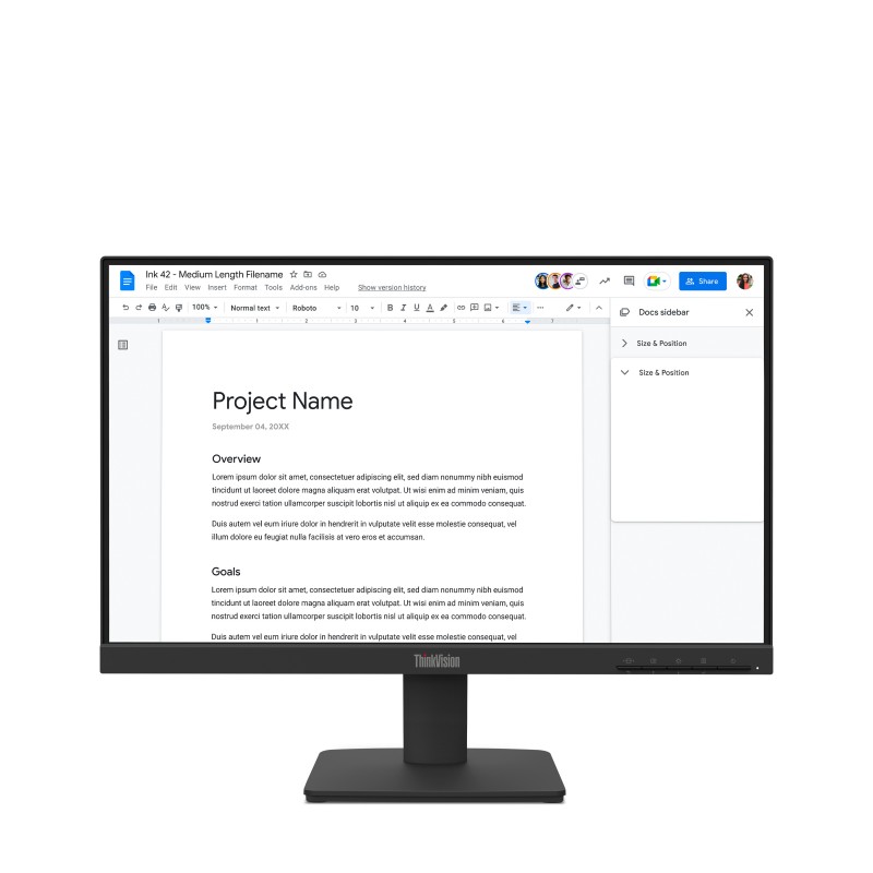 Lenovo ThinkVision S22-4e - 21.5" Full HD - LED - Negro - 100Hz 64CBKAT6EU
