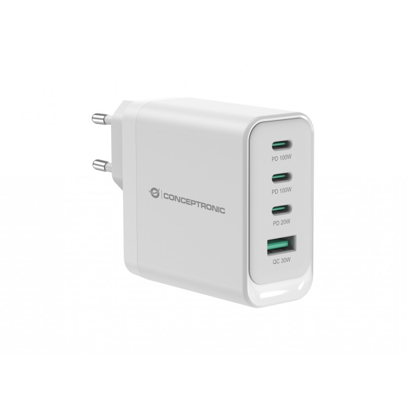 Conceptronic ALTHEA22W100 cargador de dispositivo móvil Universal Blanco Corriente alterna Carga ráp