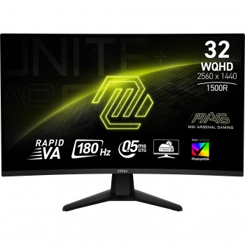 MSI MAG 32CQ6F - 31.5" Wide Quad HD - Negro - 180Hz 9S6-3DC91M-001