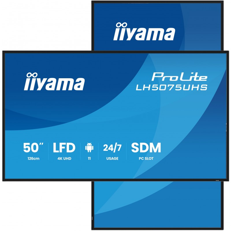 iiyama LH5075UHS-B2AG - 49.5" -  4K Ultra HD - Negro