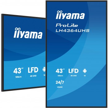 iiyama LH4364UHS-B1AG - 43" -  4K Ultra HD - Negro