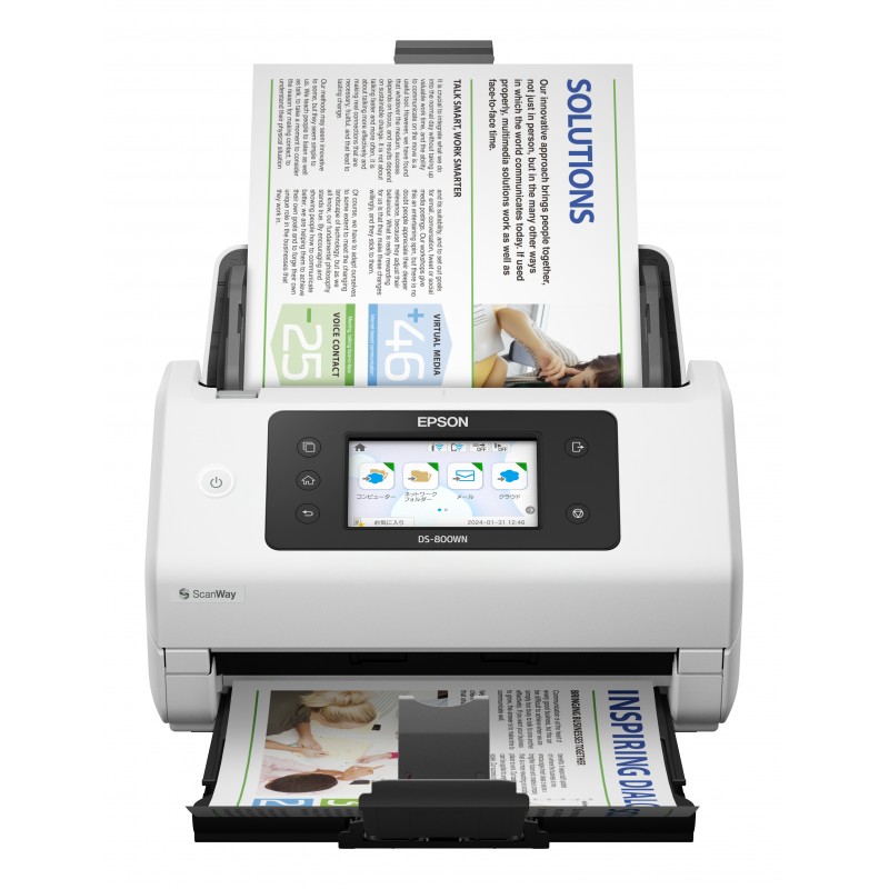 Epson WorkForce DS-800WN Escáner alimentado con hojas 600 x 600 DPI A4 Blanco B11B275401