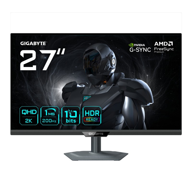 GIGABYTE G27Q2 Monitor Gaming 27” 2K QHD - 2560 x 1440 - 27" Quad HD - LED - Negro - 200Hz 20VM0-G27Q2BK-1EKR