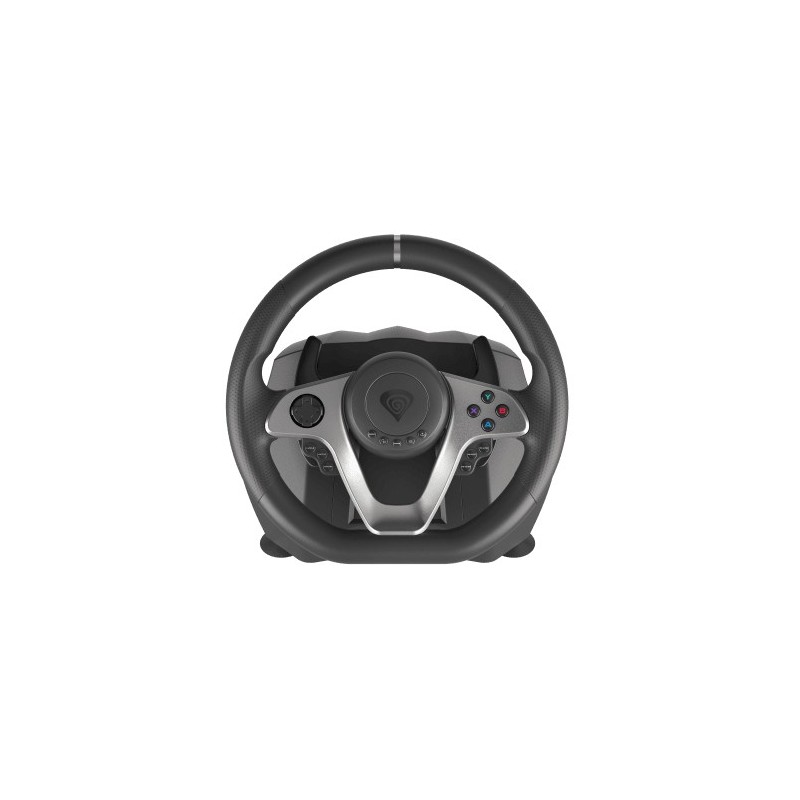 GENESIS Seaborg 400 Negro, Plata USB Volante + Pedales Nintendo Switch, PC, PlayStation 4, Playstati NGK-1567