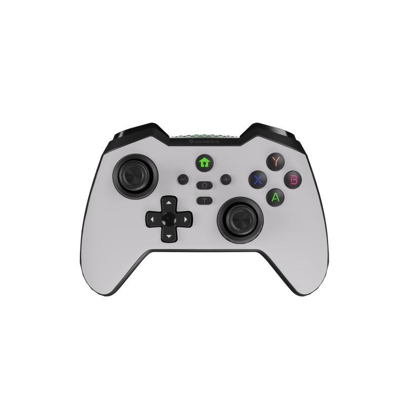 GENESIS Mangan 400 Blanco Bluetooth Gamepad Analógico Digital Android, MAC, Nintendo Switch, PC, iOS NJG-2101