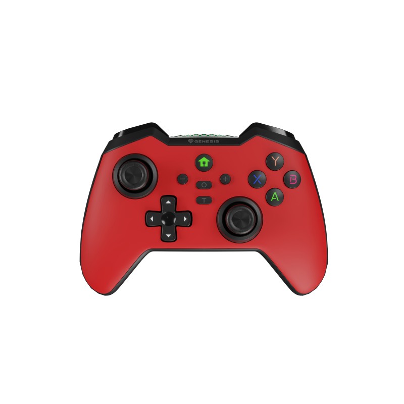 GENESIS Mangan 400 Rojo Bluetooth Gamepad Analógico Digital Android, MAC, Nintendo Switch, PC, iOS NJG-2102