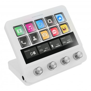 Mars Gaming MS-DPROW Blanco 10 botones MSDPROW
