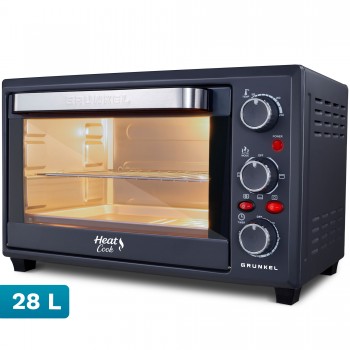 Grunkel HR-28COOK horno 28 L 1600 W Negro, Acero