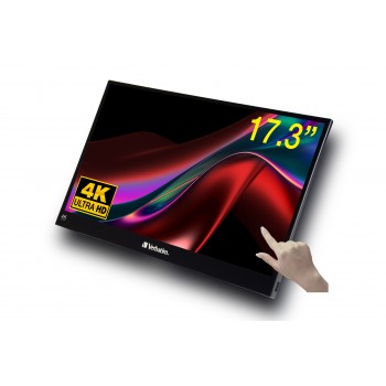 Verbatim 32239 - 17.3" 4K Ultra HD - LCD - Negro 