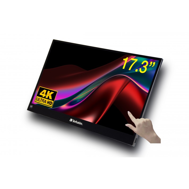 Verbatim 32239 - 17.3" 4K Ultra HD - LCD - Negro 