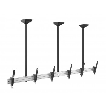 Equip Soporte de techo para triple pantalla de 45"-50 650374