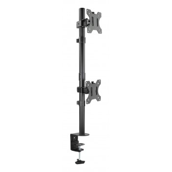 TooQ Soporte de Mesa, Giratorio e Inclinable, Vertical, para 2 Pantallas 13”-32”, Negro DB1233TNV-B