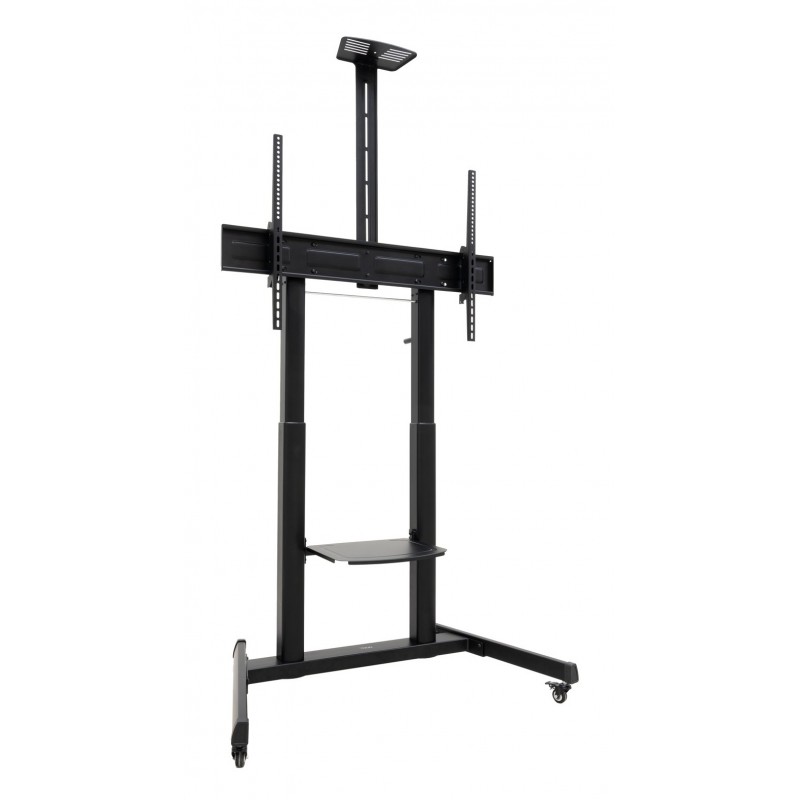 TooQ “AQUILES” Soporte de Suelo con Ruedas con Regulación de Altura para Pantallas 60"-100", Negro FS20406HM-B
