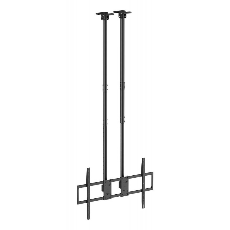 AISENS Soporte de Techo PRO Inclinable, Extensible y Nivelable para Monitor TV 120kg de 60-120, Negr CT120TLE-395
