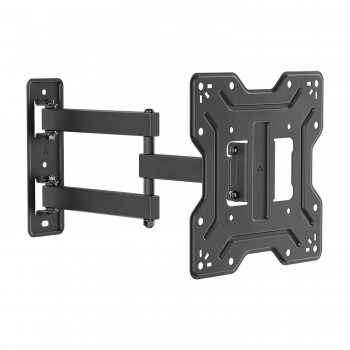 AISENS Soporte Eco Giratorio, Inclinable Para Monitor TV 30kg (3 Pivotes) De 23"-43", Negro WT43TSE-413