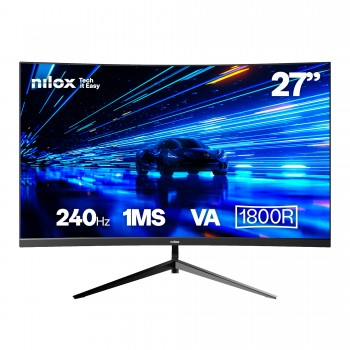 (Reacondicionado) Nilox MONITOR 27 CURVO 240HZ VA HDMI Y DP - 27" Full HD - LCD - 240Hz NXM27CRV2402