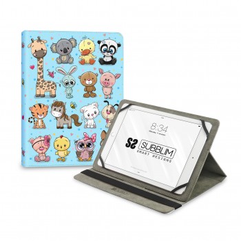 SUBBLIM Funda Tablet Universal TRENDY CASE ANIMALS 11" SUBCUT-4TC015