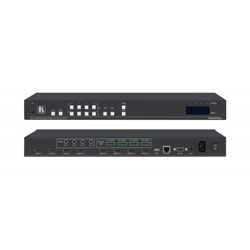 Kramer Electronics VS-44H2A Matriz de conmutación AV 20-80445030