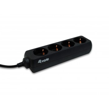 Equip 333281 base múltiple 1,1 m 4 salidas AC Negro
