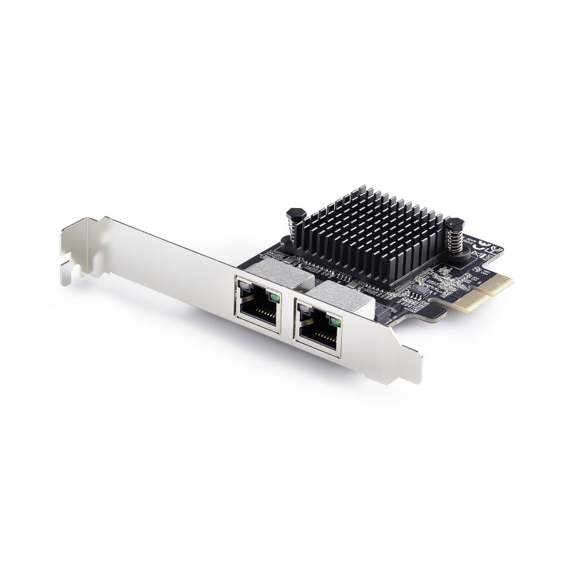 StarTech.com Tarjeta de Red Ethernet PCI Express de 2 Puertos Gigabit 5G - Tarjeta Adaptador Etherne PR25GR-NETWORK-CARD