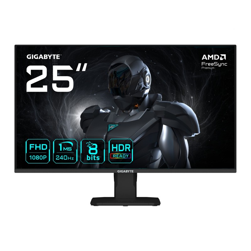 GIGABYTE GS25F2A Monitor Gaming 25" FHD - 1920 x 1080 - 24.5" Full HD - LED - Negro - 240Hz 20VM0-GS25F2ABM-1EKS