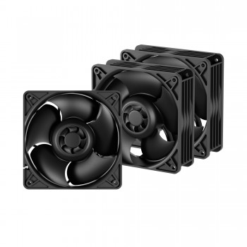 ARCTIC S12038-8K - 3 Pack Carcasa del ordenador Ventilador 12 cm Negro 3 pieza(s) ACFAN00302A