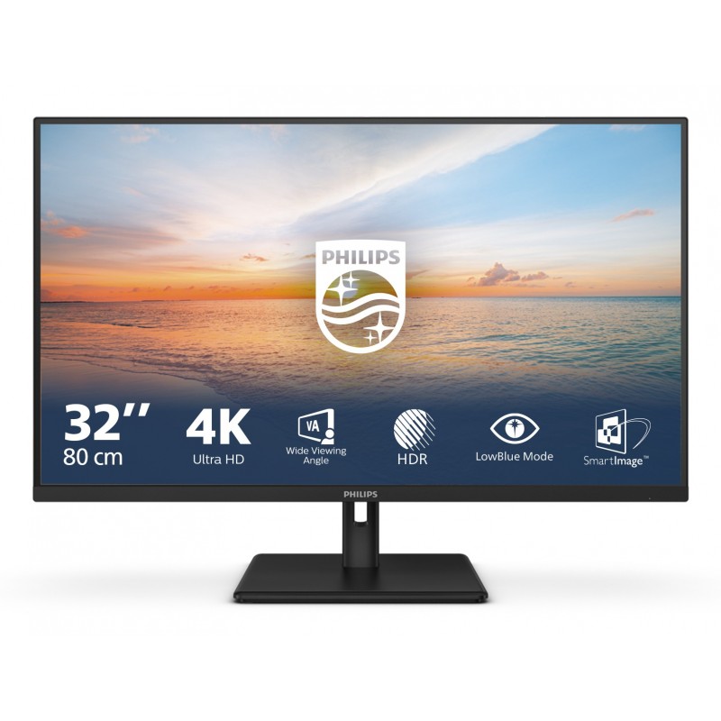 Philips 1000 series 32E1N1800LA 00 - 31.5" 4K Ultra HD - LCD - Negro - 60Hz