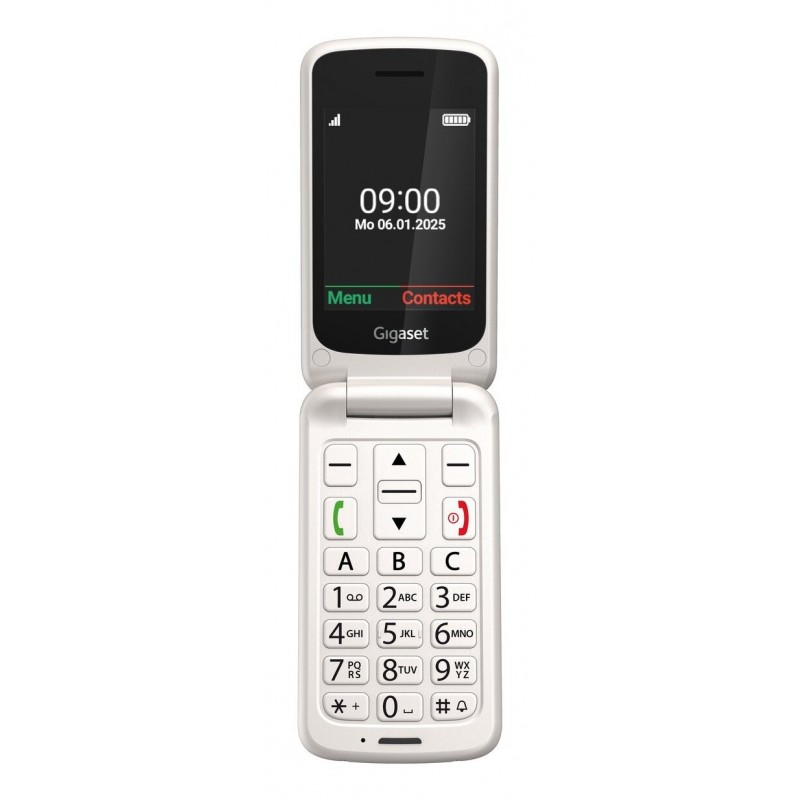 Gigaset GL595 7,11 cm (2.8") 114 g Blanco Teléfono para personas mayores S30853-H1230-R104