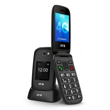 SPC Harmony 2 7,11 cm (2.8") 124,5 g Negro Teléfono para personas mayores 2337N